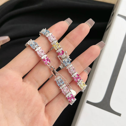 [Royal Jewellery]Delicate Colorful Multi Cut Party Bracelet