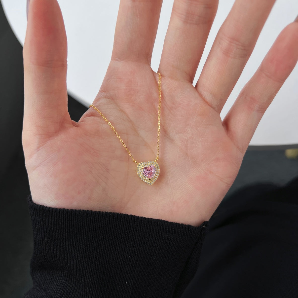 [Royal Jewellery]Exquisite Heart Shape Necklace