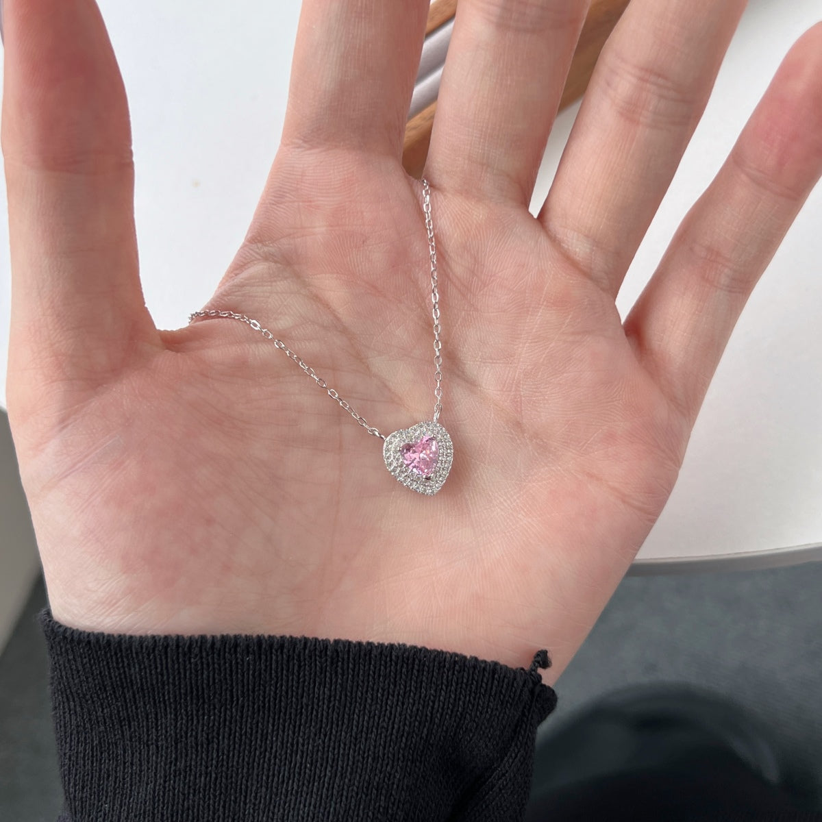 [Royal Jewellery]Exquisite Heart Shape Necklace