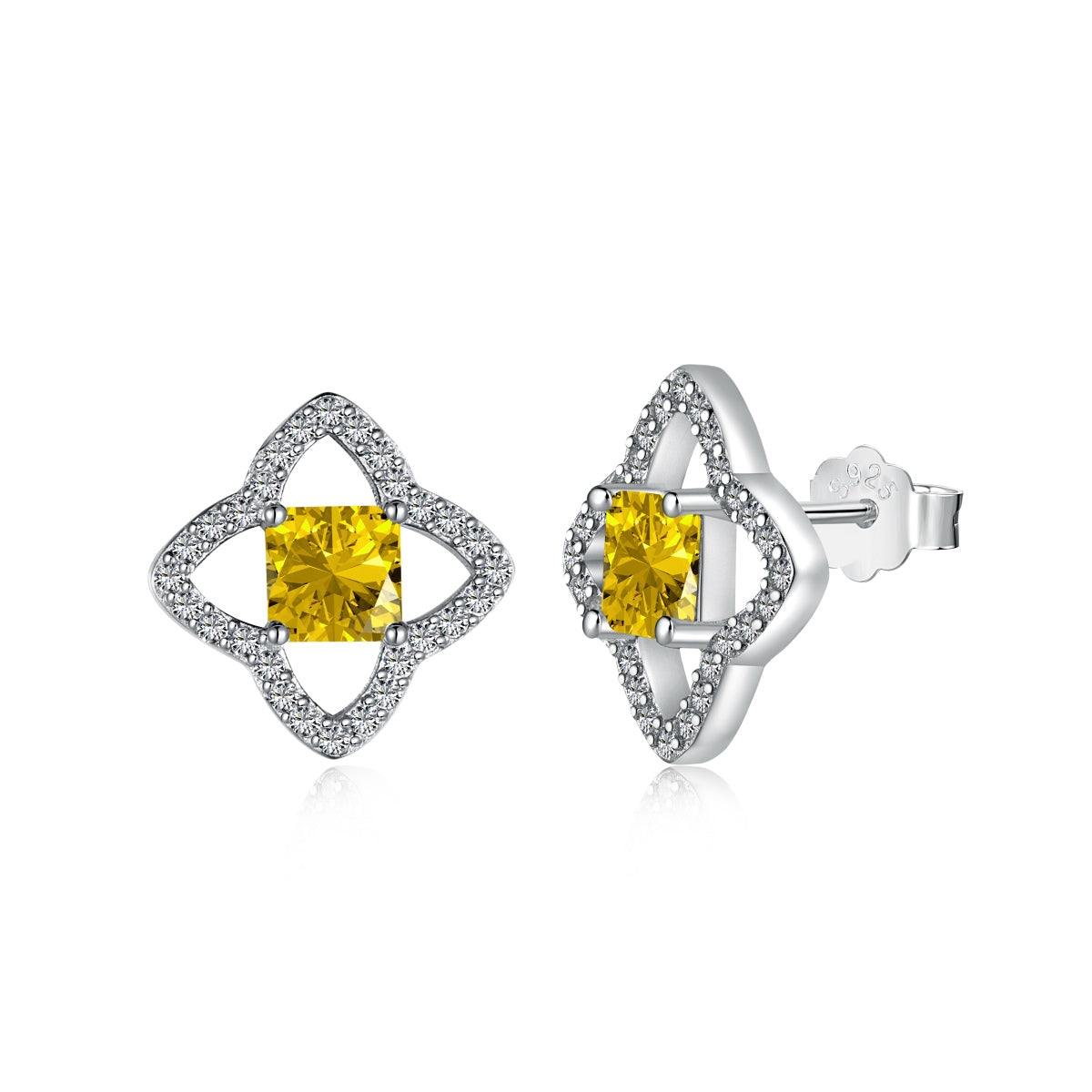 [Royal Jewellery]Elegant Star Shape Princess Cut Daily Earrings