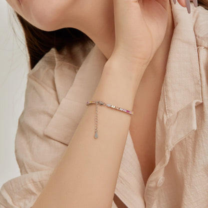 [Royal Jewellery]Delicate Romantic Heart Shape Lover Bracelet