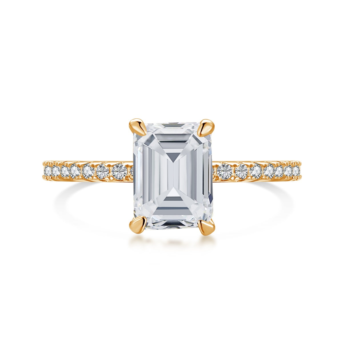 [Royal Jewellery]2.0 Carat Scintillating Ornate Radiant Cut Party Ring