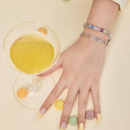 [Royal Jewellery]Dazzling Colorful Daily Bracelet