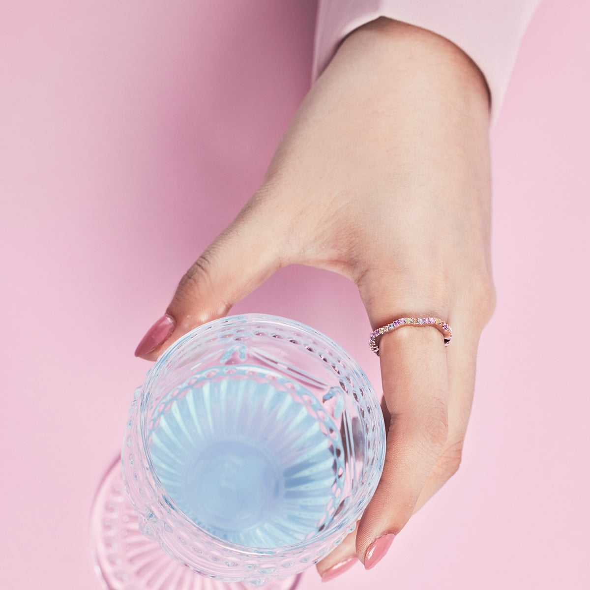 [Royal Jewellery]Dainty Colorful Round Cut Party Ring