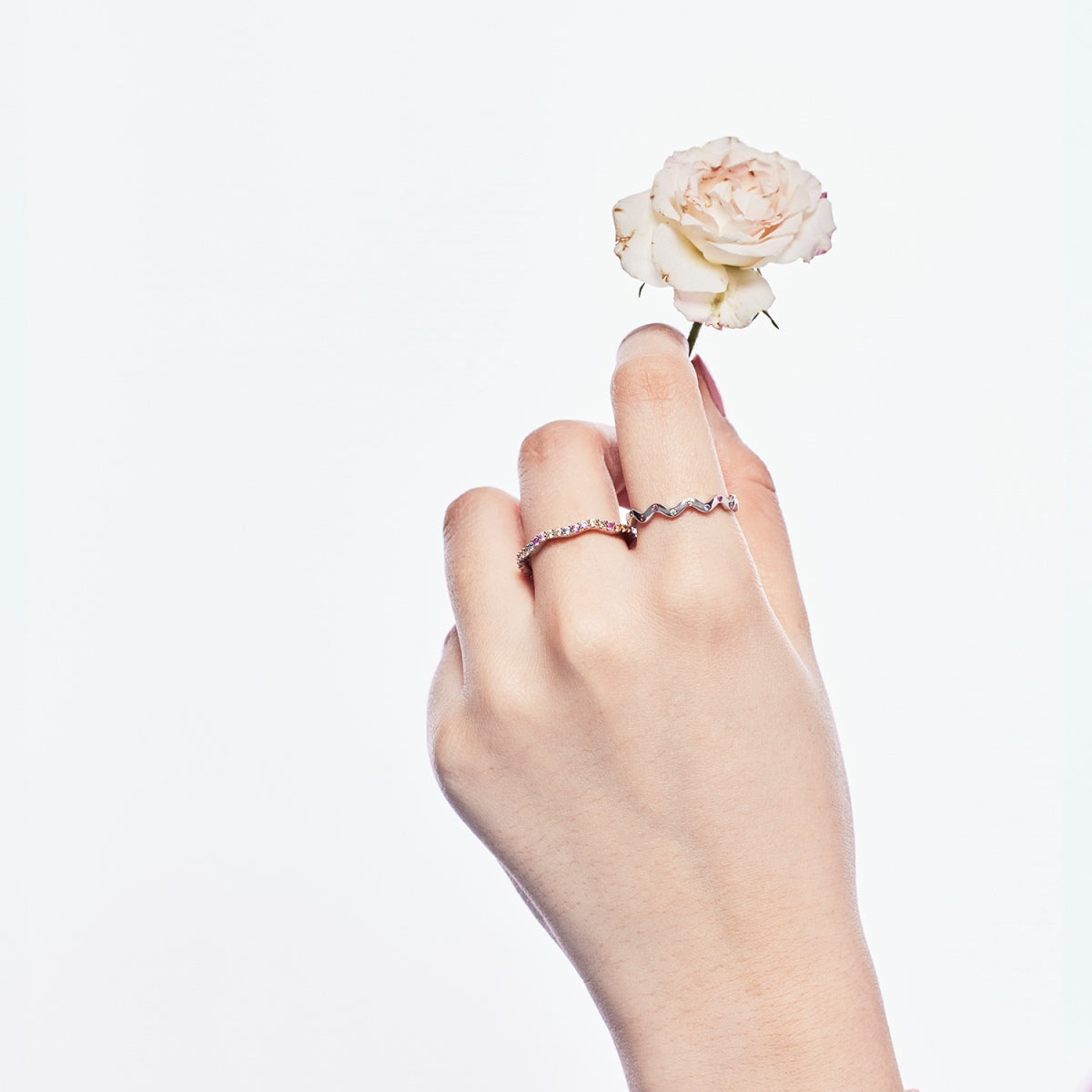 [Royal Jewellery]Dainty Colorful Round Cut Party Ring