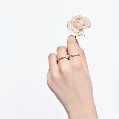 [Royal Jewellery]Dainty Colorful Round Cut Party Ring