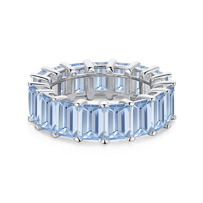 [Royal Jewellery]0.75 Carat Elegant Emerald Cut Tennis Ring