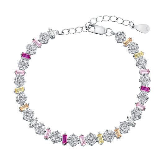 [Royal Jewellery]Radiant Colorful Round Shape Daily Bracelet