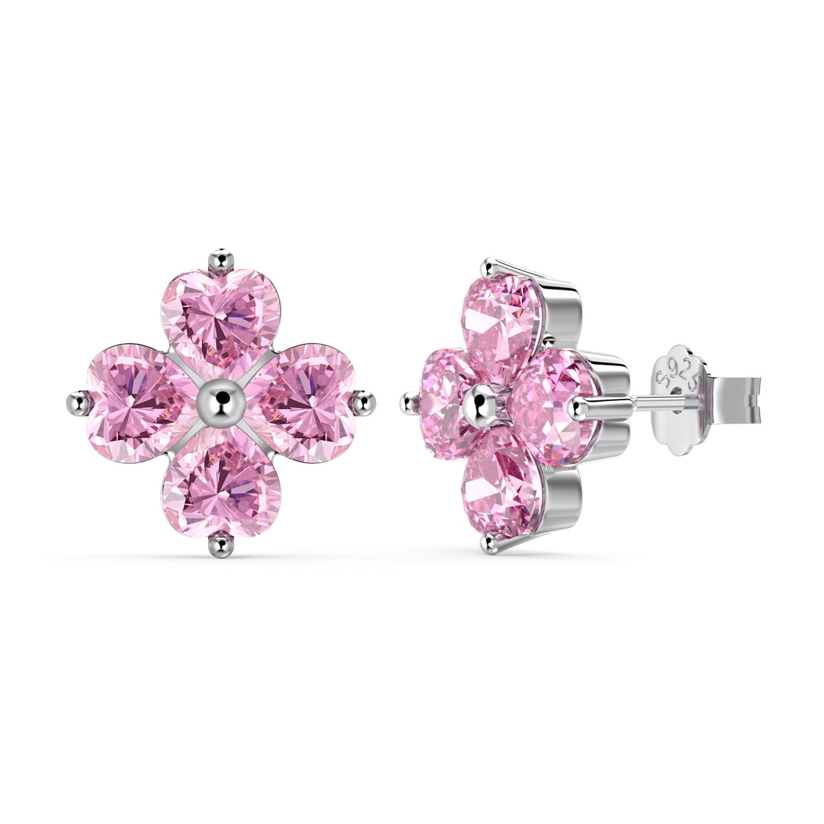 [Royal Jewellery]Four-Leaf Clover Ball Earrings