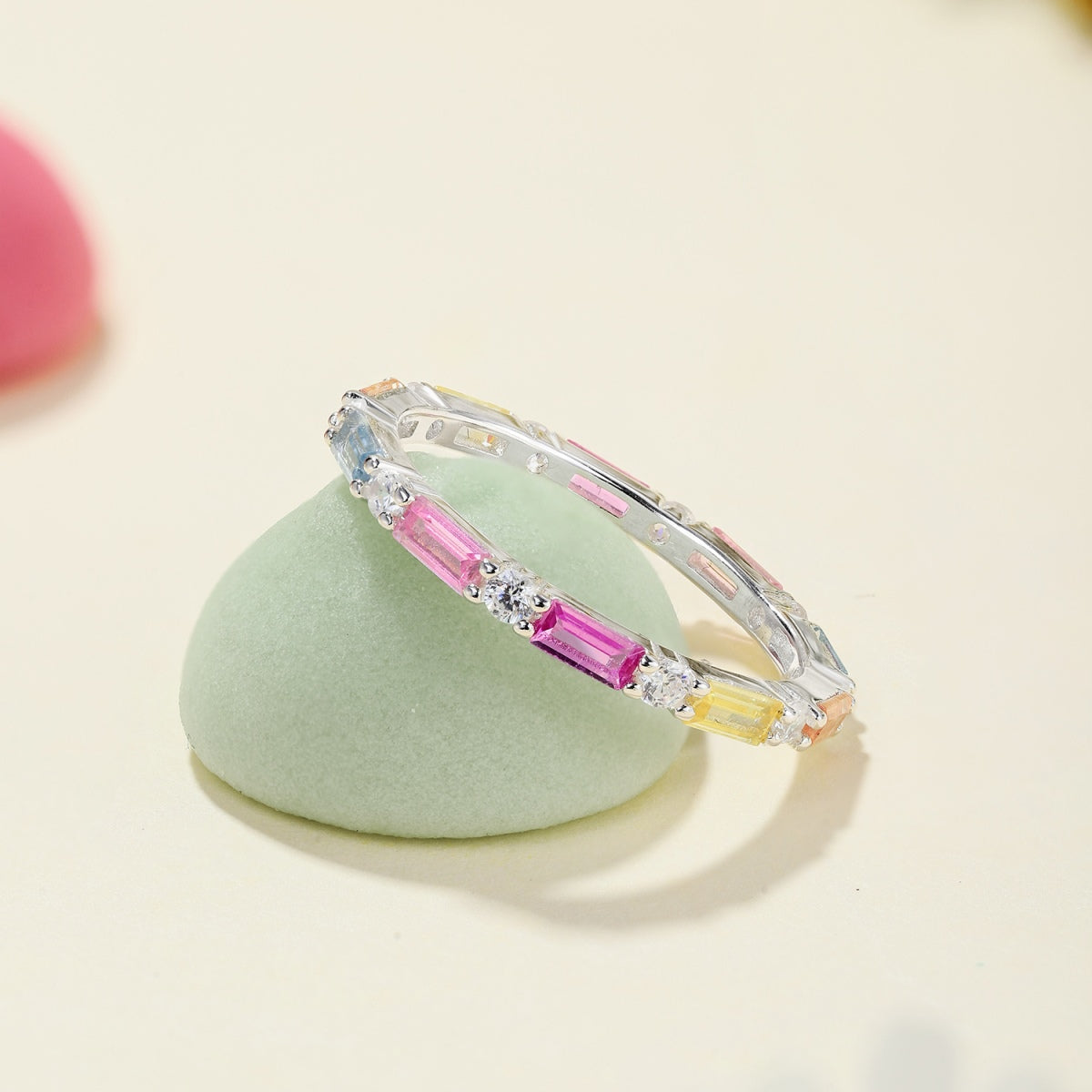 [Royal Jewellery]Lively In Shades Elegant Radiant Cut Daily Ring