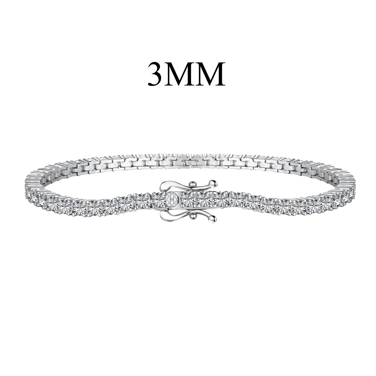 [Royal Jewellery]Dainty Charming Round Cut Tennis Bracelet