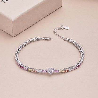 [Royal Jewellery]Delicate Romantic Heart Shape Lover Bracelet