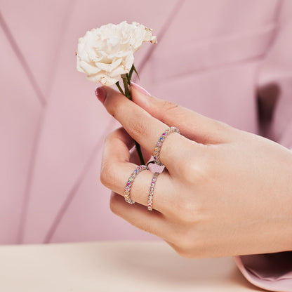 [Royal Jewellery]Exquisite Colorful Round Cut Party Ring