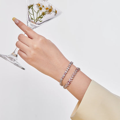 [Royal Jewellery]Dainty Exquisite Flower Shape Daily Bracelet