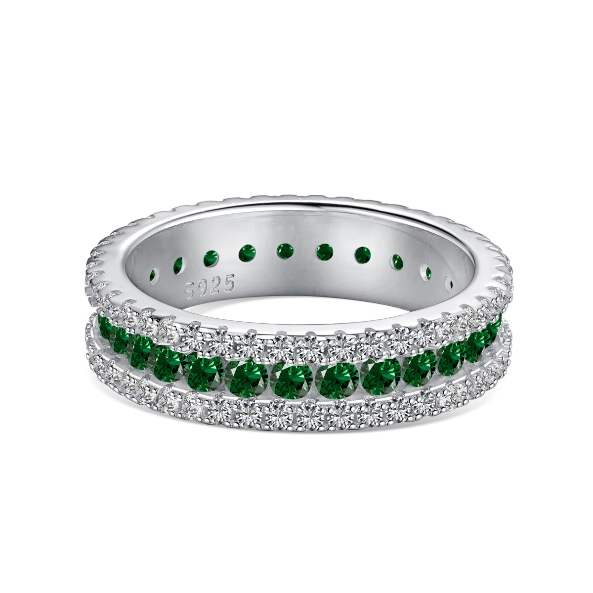 [Royal Jewellery]Delicate Colorful Round Cut Daily Ring