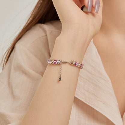 [Royal Jewellery]Dainty Radiant Emerald Cut Daily Bracelet