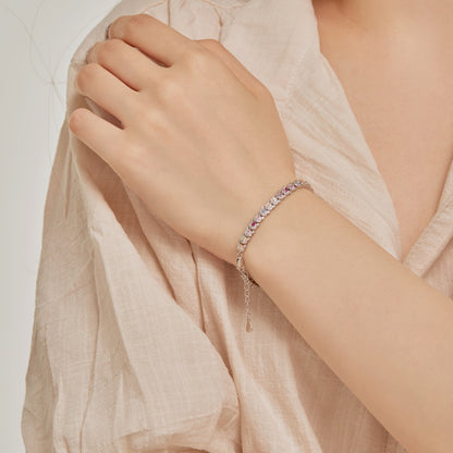 [Royal Jewellery]Delicate Colorful Multi Cut Daily Bracelet