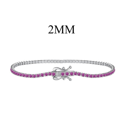 [Royal Jewellery]Radiant Colorful Round Cut Party Bracelet