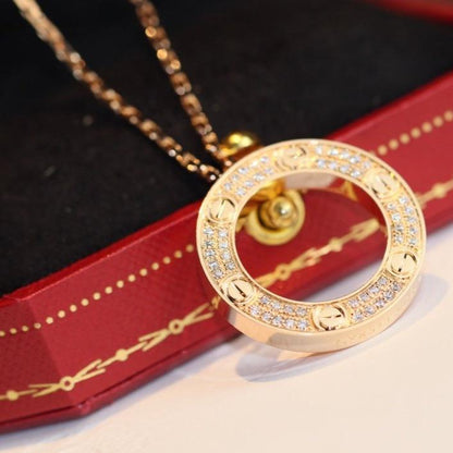 [Royal Jewellery]LOVE NECKLACE ADJUSTABLE ROSE GOLD