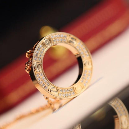 [Royal Jewellery]LOVE NECKLACE ADJUSTABLE ROSE GOLD