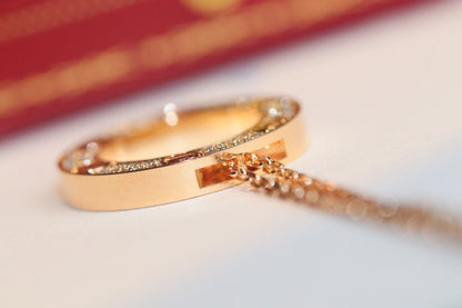[Royal Jewellery]LOVE NECKLACE ADJUSTABLE ROSE GOLD