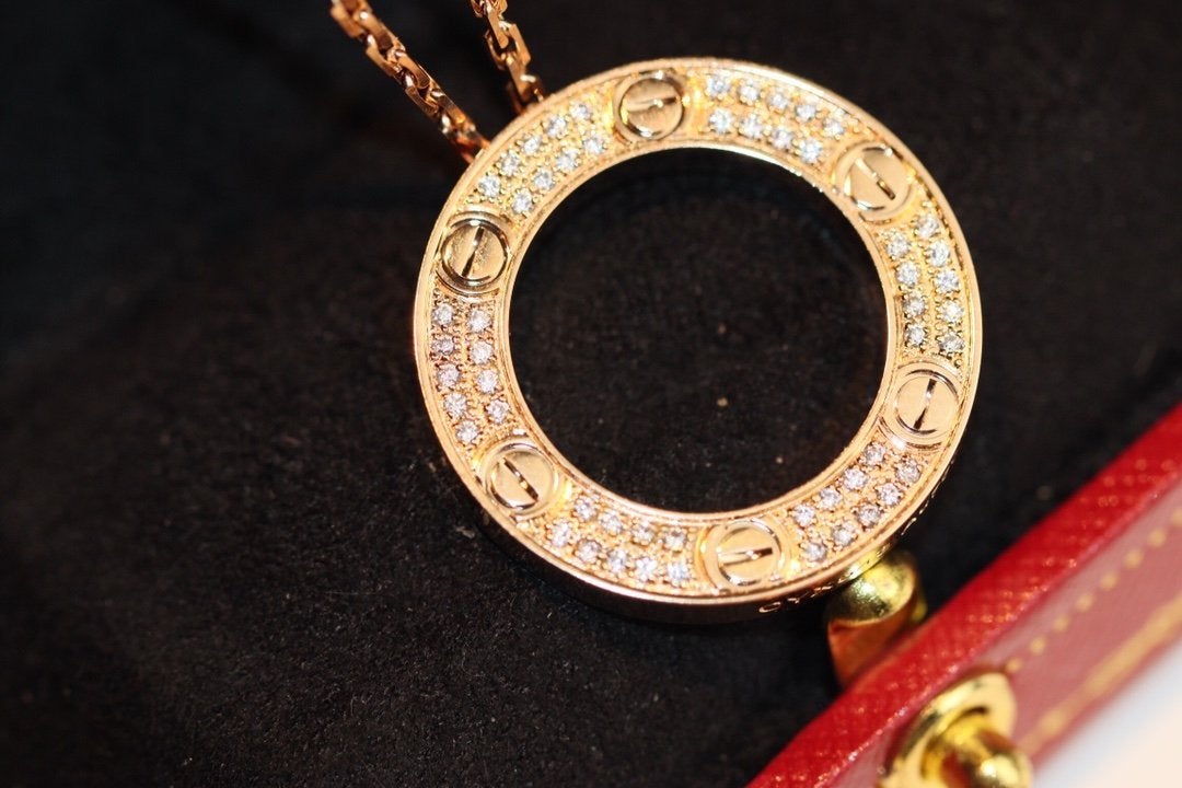 [Royal Jewellery]LOVE NECKLACE ADJUSTABLE ROSE GOLD