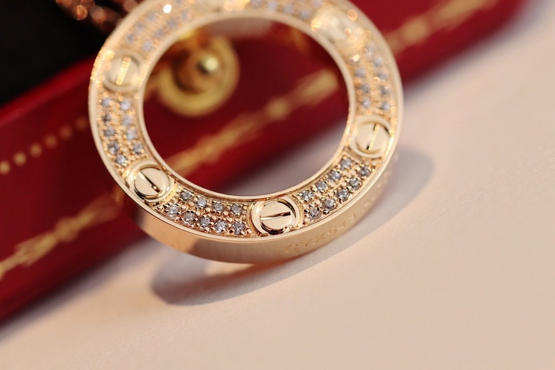 [Royal Jewellery]LOVE NECKLACE ADJUSTABLE ROSE GOLD
