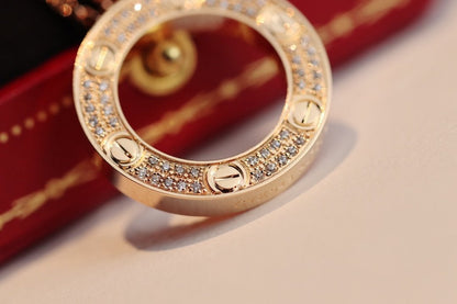 [Royal Jewellery]LOVE NECKLACE ADJUSTABLE ROSE GOLD