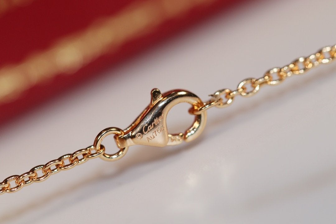 [Royal Jewellery]LOVE NECKLACE PINK GOLD AND SILVER