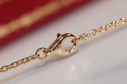[Royal Jewellery]LOVE NECKLACE PINK GOLD AND SILVER