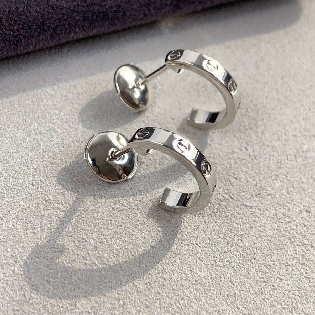 [Royal Jewellery]LOVE EARRINGS 2.65MM SILVER