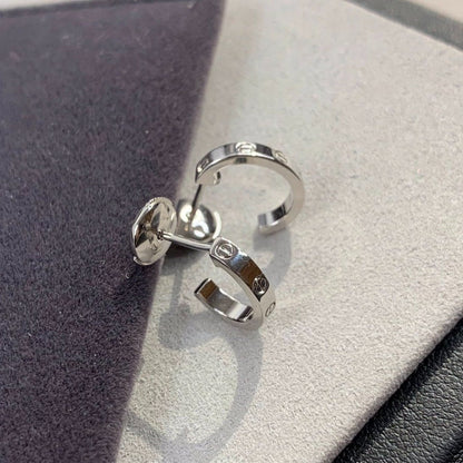 [Royal Jewellery]LOVE EARRINGS 2.65MM SILVER
