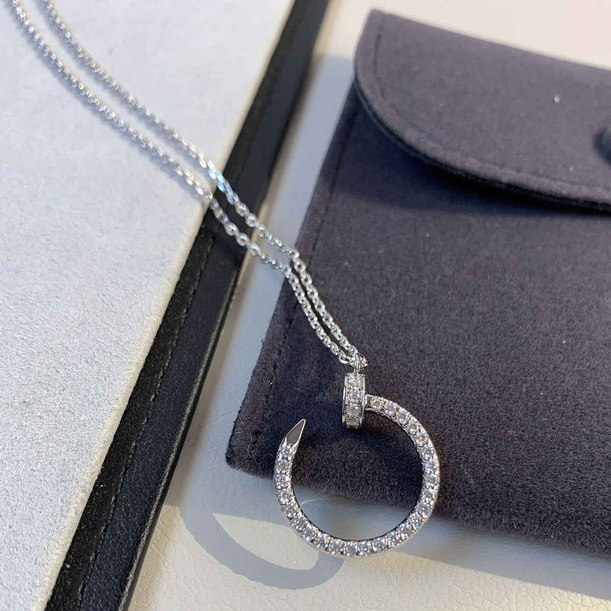 [Royal Jewellery]JUSTE NECKLACE SILVER DIAMONDS