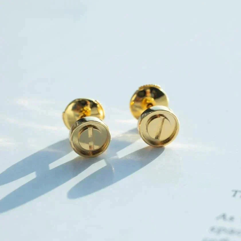 [Royal Jewellery]LOVE EARRINGS GOLD 10MM