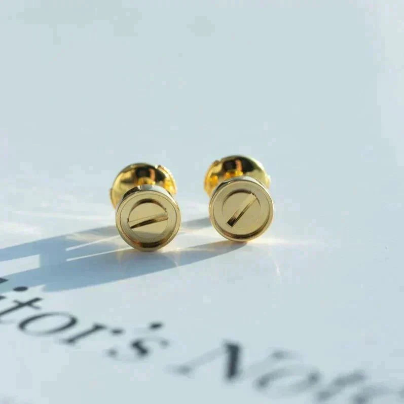 [Royal Jewellery]LOVE EARRINGS GOLD 10MM