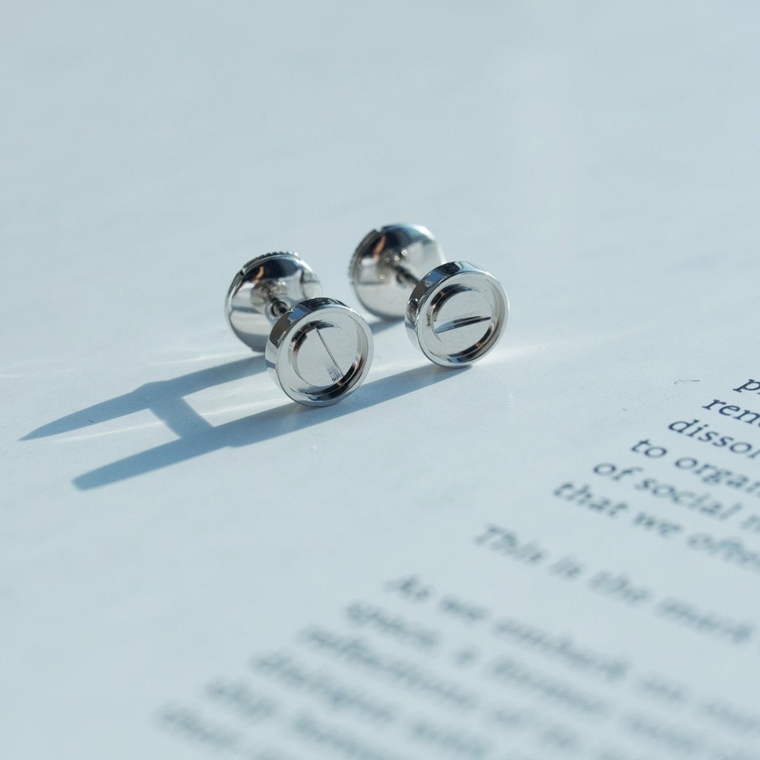[Royal Jewellery]LOVE EARRINGS SILVER 10MM
