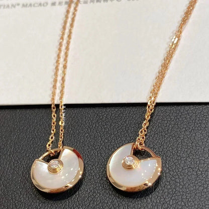 [Royal Jewellery]AMULETTE ROSE GOLD MOP NECKLACE