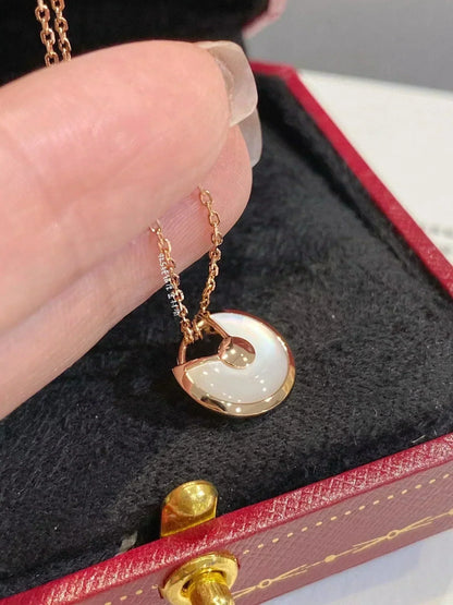 [Royal Jewellery]AMULETTE ROSE GOLD MOP NECKLACE