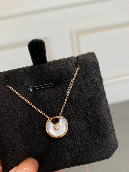 [Royal Jewellery]AMULETTE ROSE GOLD MOP NECKLACE