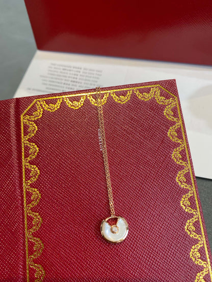 [Royal Jewellery]AMULETTE ROSE GOLD MOP NECKLACE