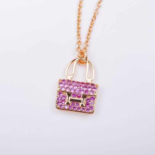 [Royal Jewellery]CONSTANCE PEDANT PURPLE DIAMOND NECKLACE