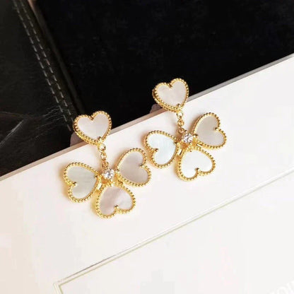 [Royal Jewellery]CLOVER SWEET WHITE MOP EARRINGS