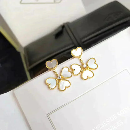[Royal Jewellery]CLOVER SWEET WHITE MOP EARRINGS