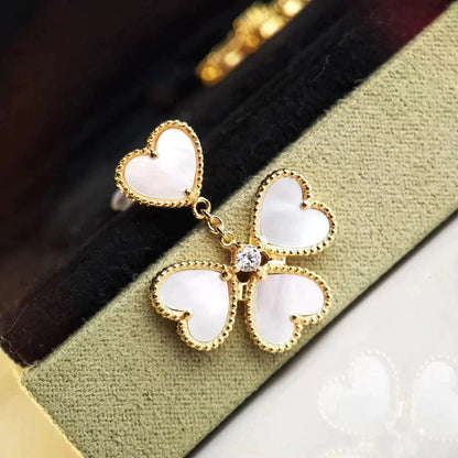 [Royal Jewellery]CLOVER SWEET WHITE MOP EARRINGS