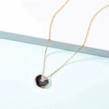 [Royal Jewellery]AMULETTE GOLD CARNELIAN ONYX NECKLACE