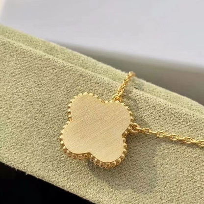[Royal Jewellery]CLOVER 15MM DIAMOND TURQUOISE NECKLACE