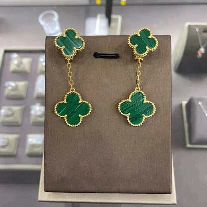 [Royal Jewellery]CLOVER 2 MOTIFS  EARRINGS (MULTIPLE CHOICESC