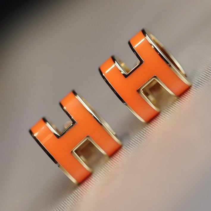 [Royal Jewellery]MINI POP H EARRINGS ORANGE