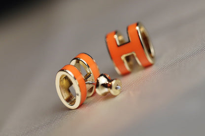 [Royal Jewellery]MINI POP H EARRINGS ORANGE