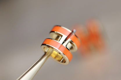 [Royal Jewellery]MINI POP H EARRINGS ORANGE